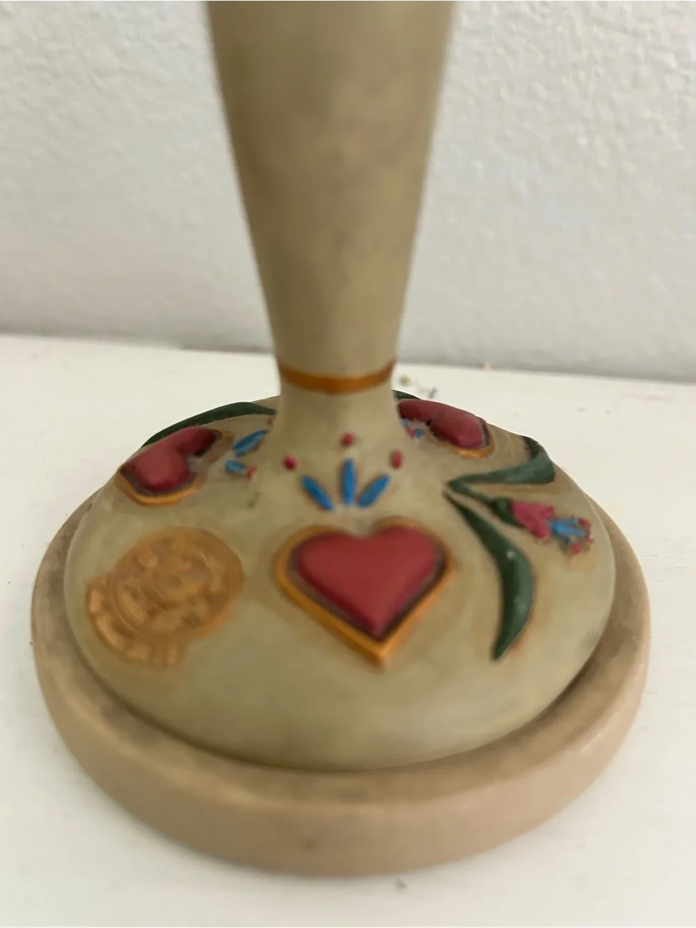 Vintage Brown Bag Cookie Art Stamp, No. 7 Tulip Heart